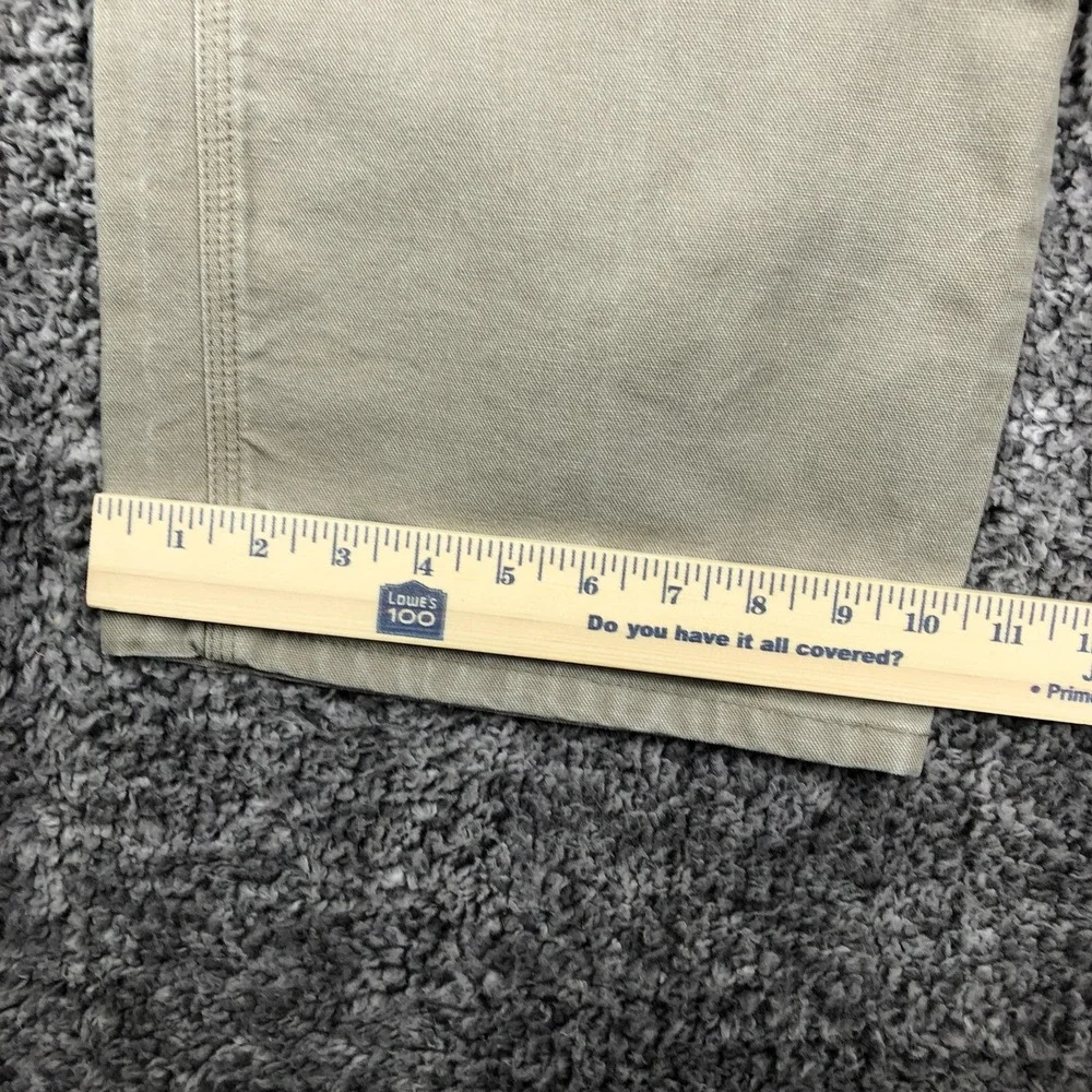 Carhartt Pants Mens 42x34 Beige Canvas Dungaree Fit Carpenter Workwear B11 DES‎